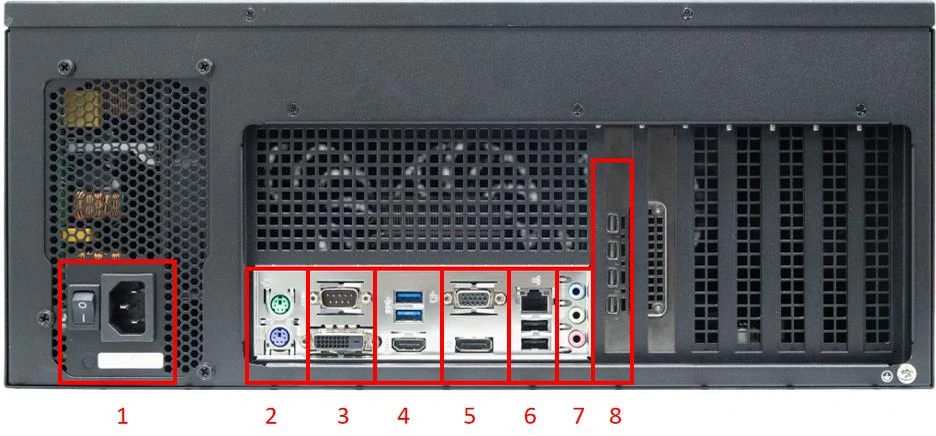 Huidu HD-MS4000 — bağlantı noktaları (resmi görsel)